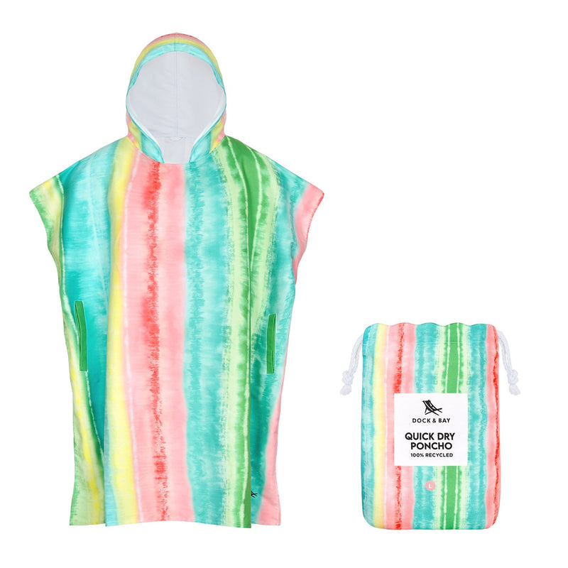dock and bay poncho adults
