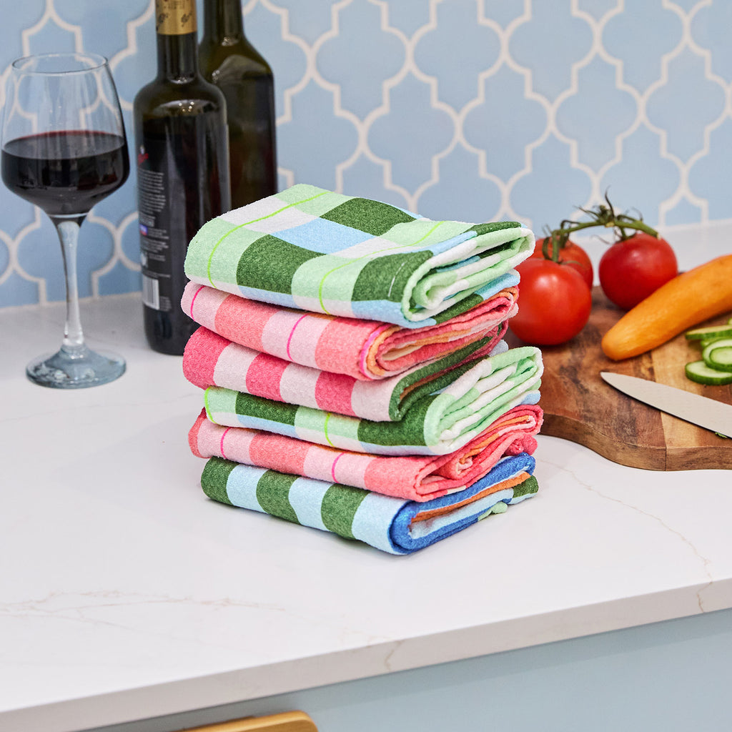 dock and bay tea towel