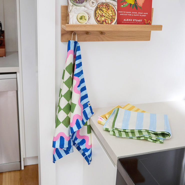 dock and bay tea towel