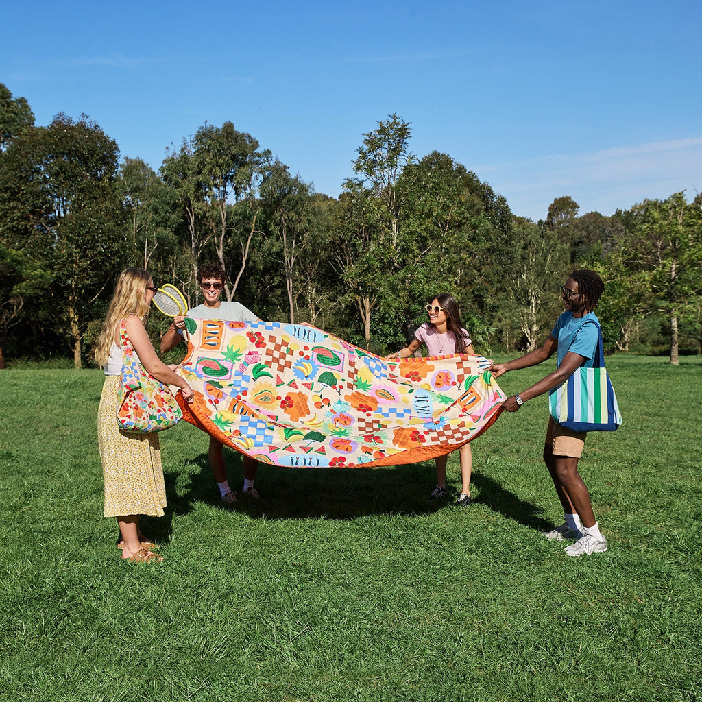 dock and bay picnic blanket