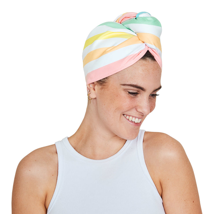 dock and bay hair wrap + beach towel bundle