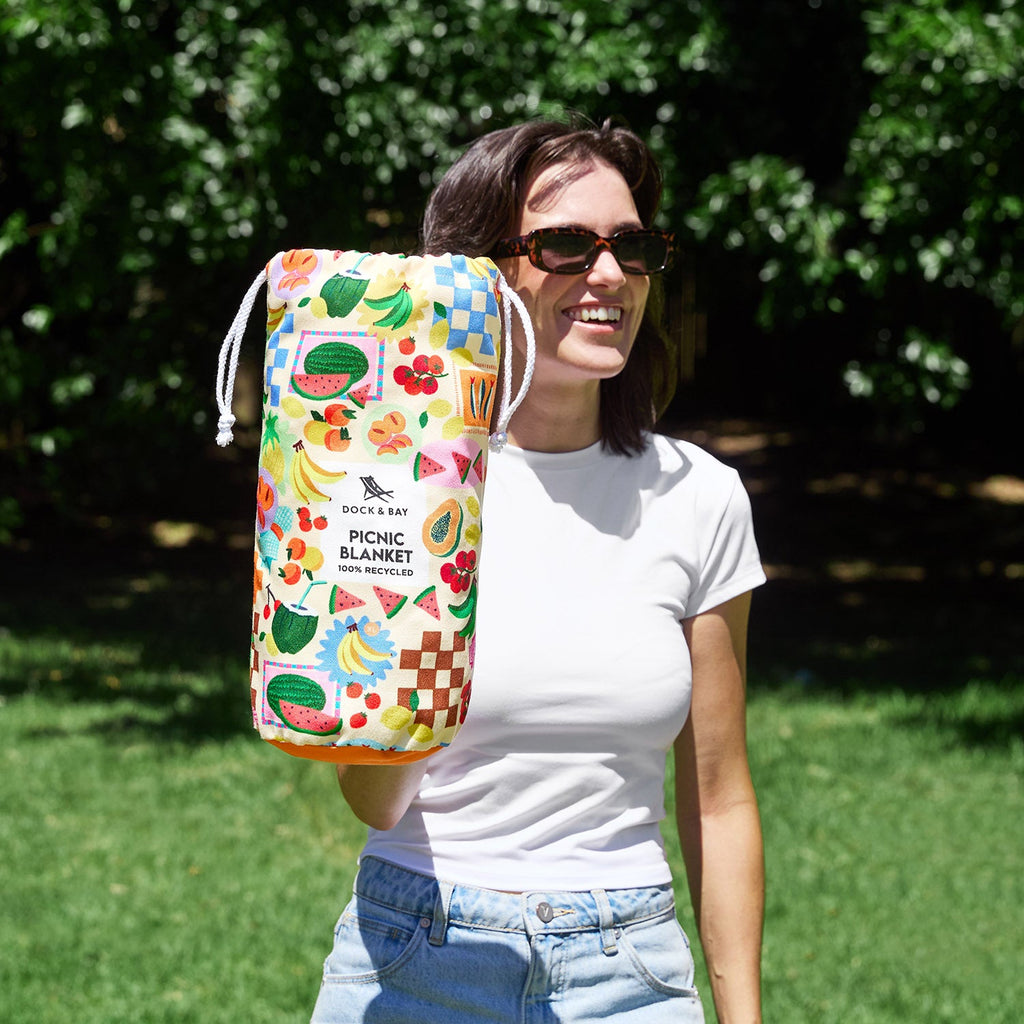 dock and bay picnic blanket