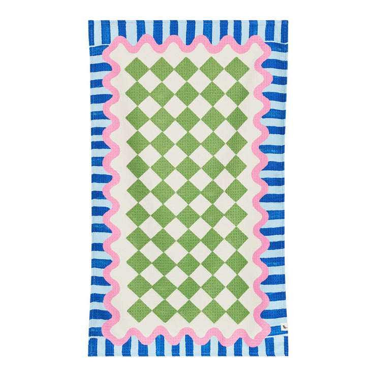 dock and bay tea towel