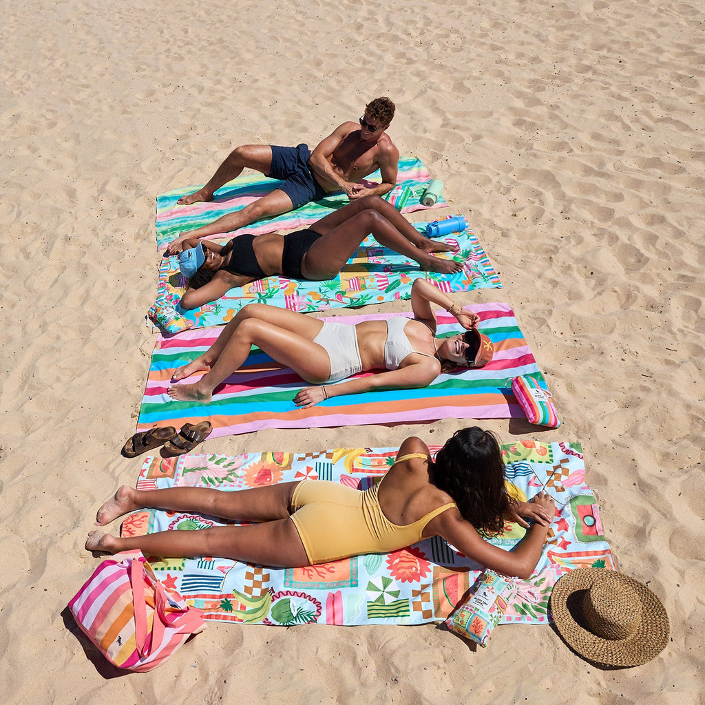 dock and bay towels beach