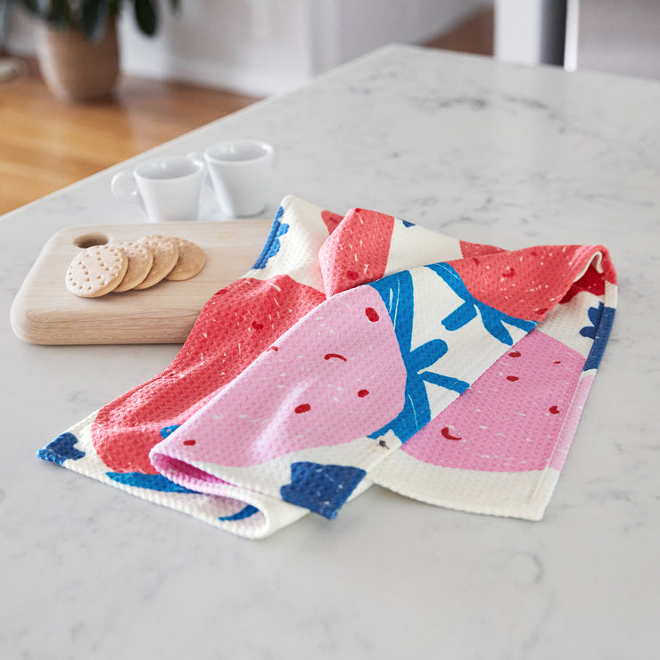 dock and bay tea towel