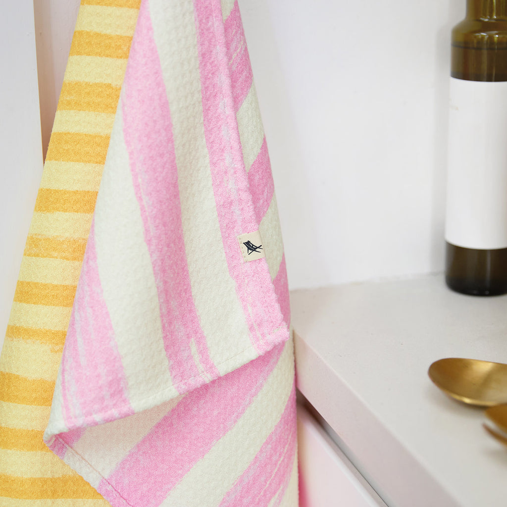 dock and bay tea towel