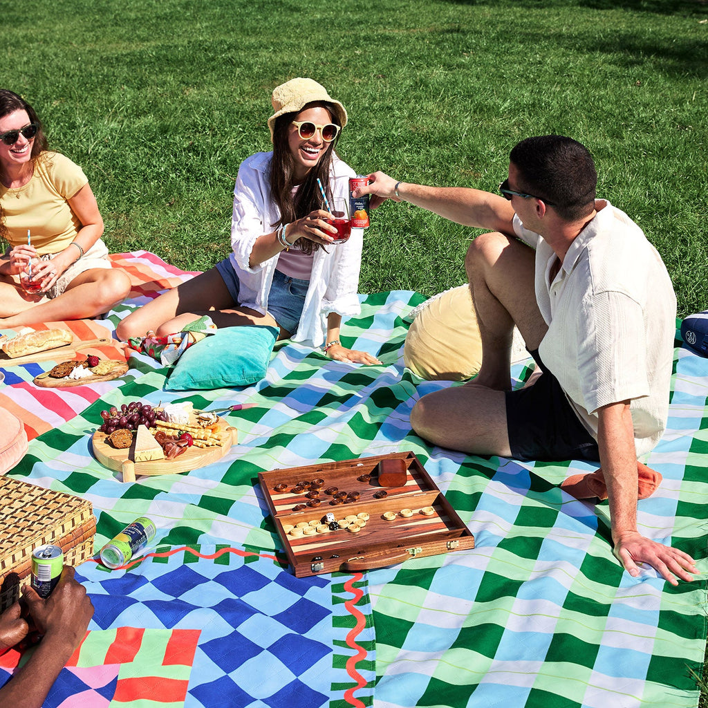 dock and bay picnic blanket