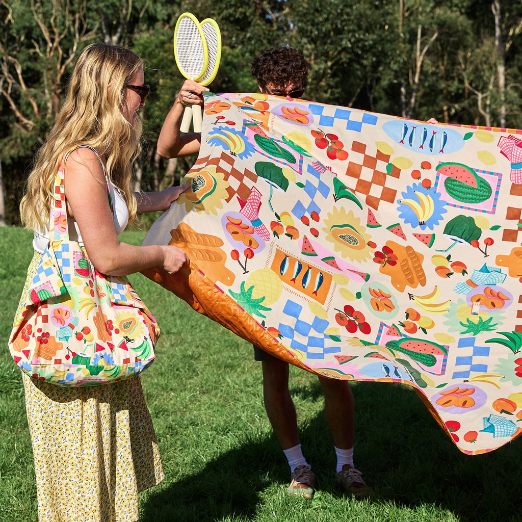 dock and bay picnic blanket