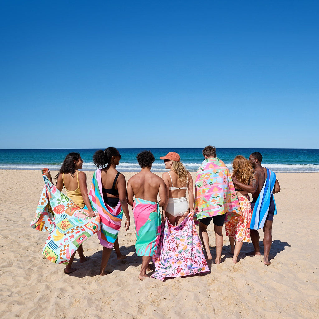 dock and bay towels beach