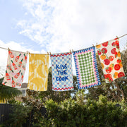 dock and bay tea towel