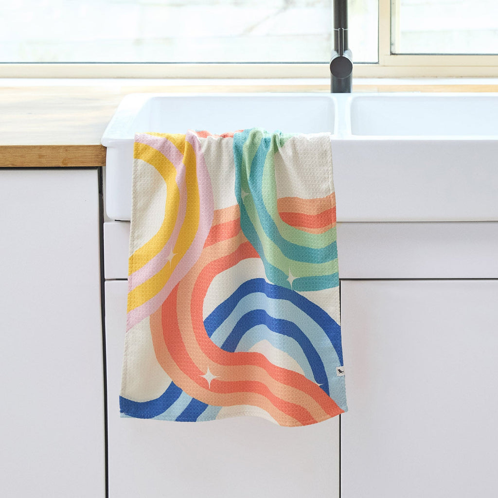dock and bay tea towel