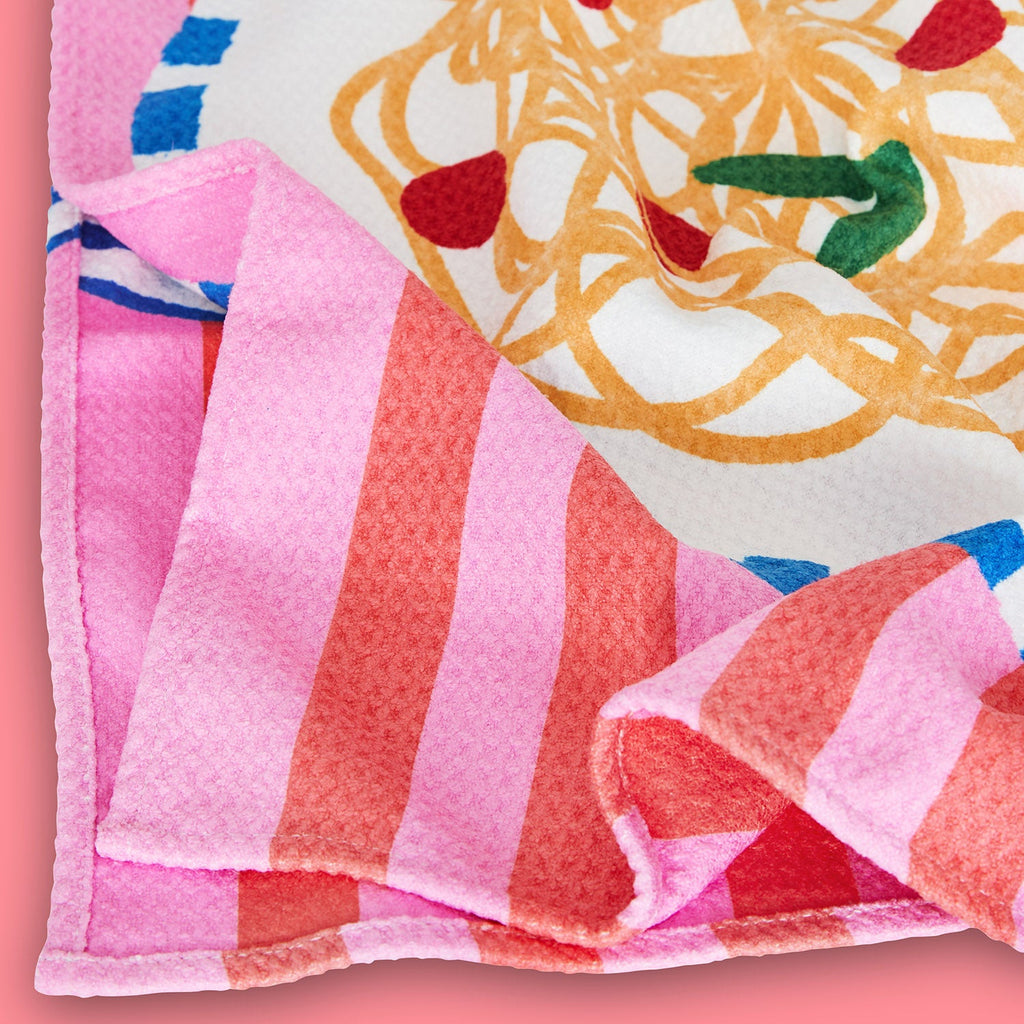 dock and bay tea towel