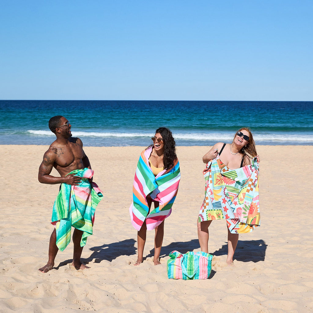 dock and bay towels beach