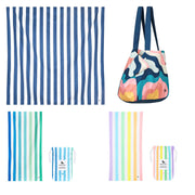 Dock & Bay 2 x Beach Towel + Bag + Jumbo Towel - Set E