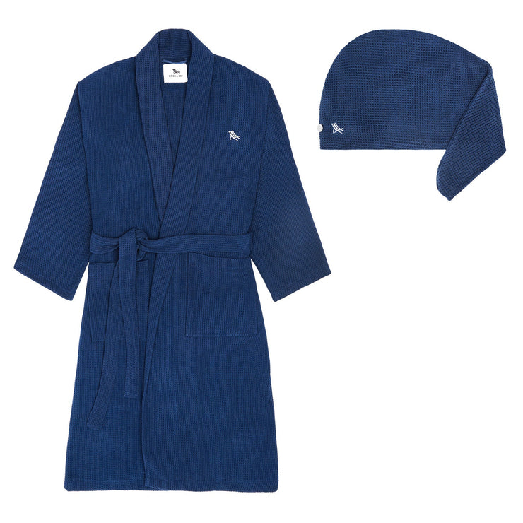 Dock & Bay Bath Robe - Nautical Navy