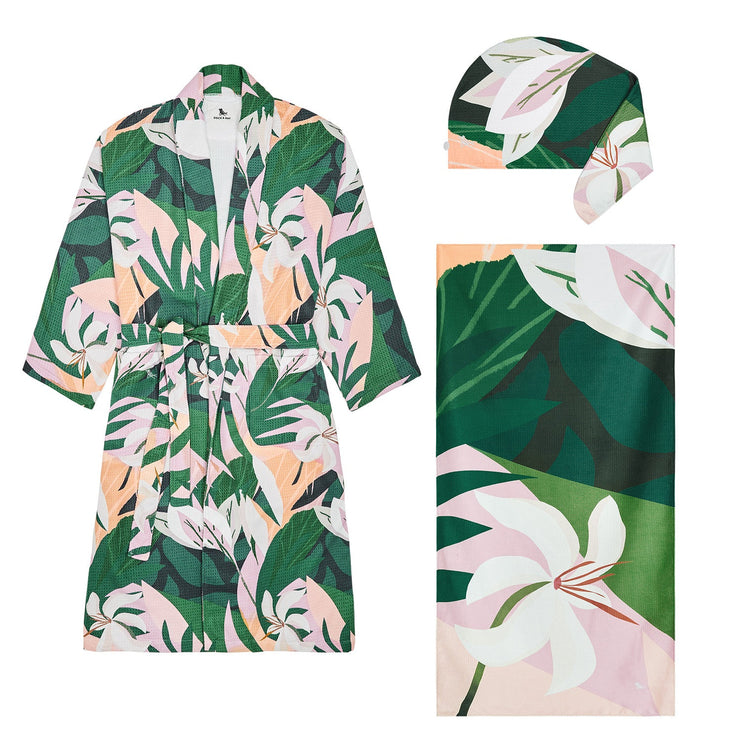 Dock & Bay Robe + Hair Wrap + Towel - Bundle - Monte Verde