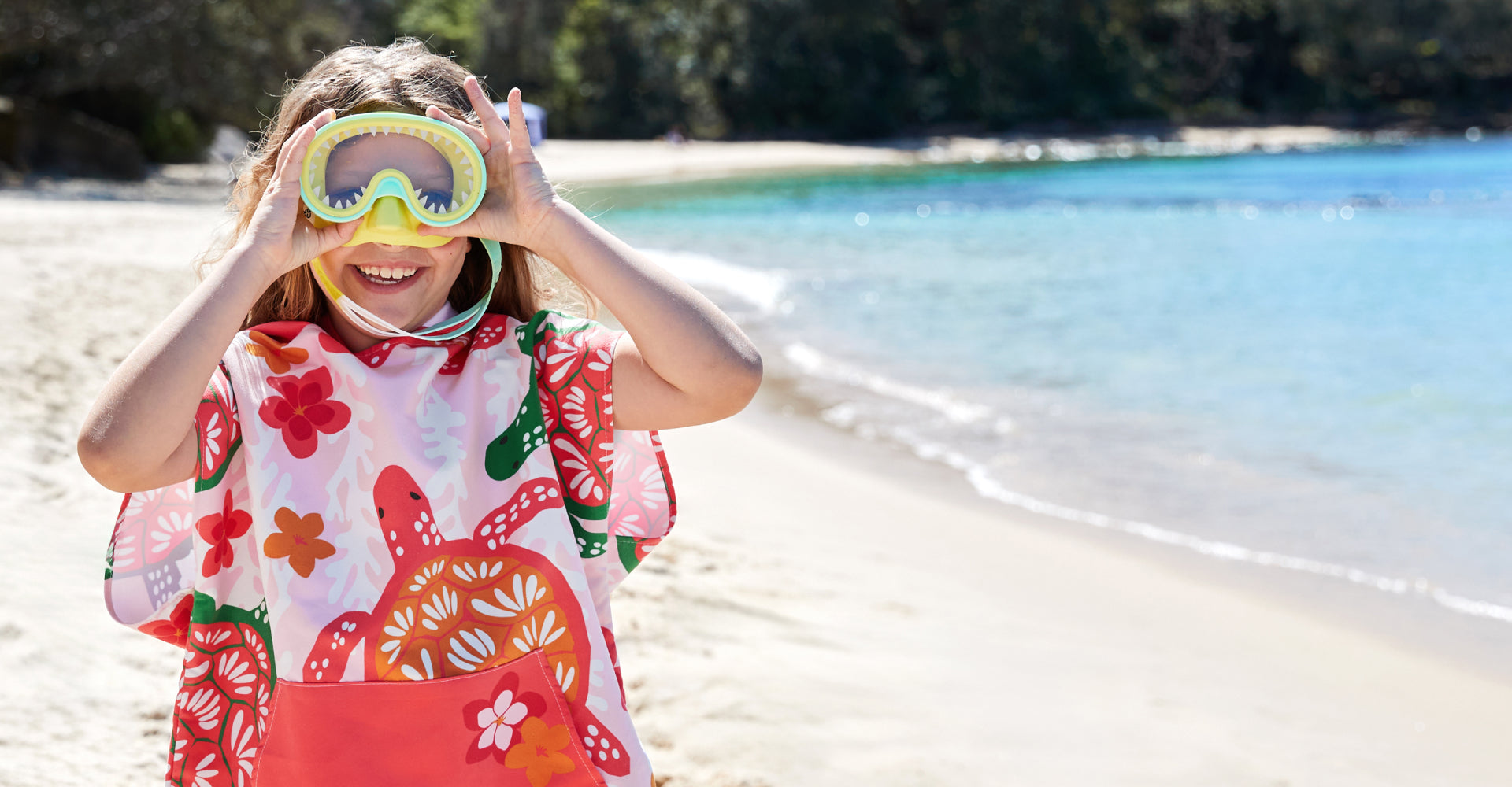 Dock & Bay Poncho - Kids - Turtley Tropical
