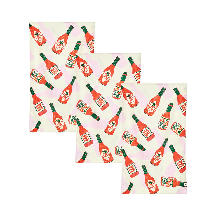 Dock & Bay Tea Towels - Hot Sauce