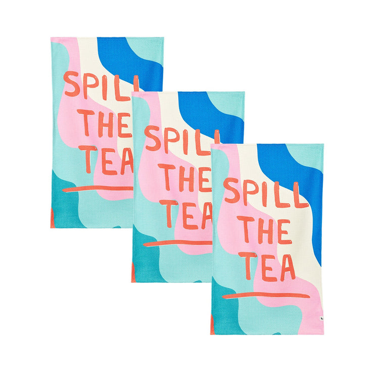 Dock & Bay Tea Towels - Spill The Tea (Set of 3)