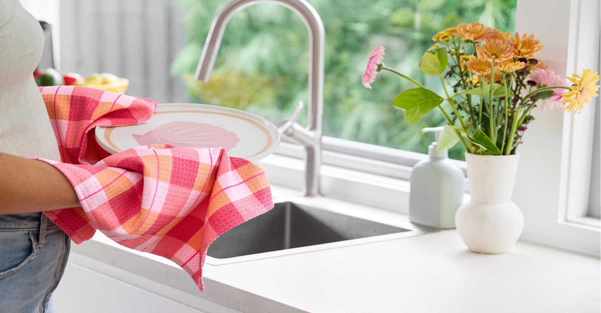 Dock & Bay Tea Towel - Strawberry & Fizz