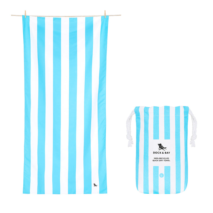 Dock & Bay Kids Beach Towel - Tulum Blue