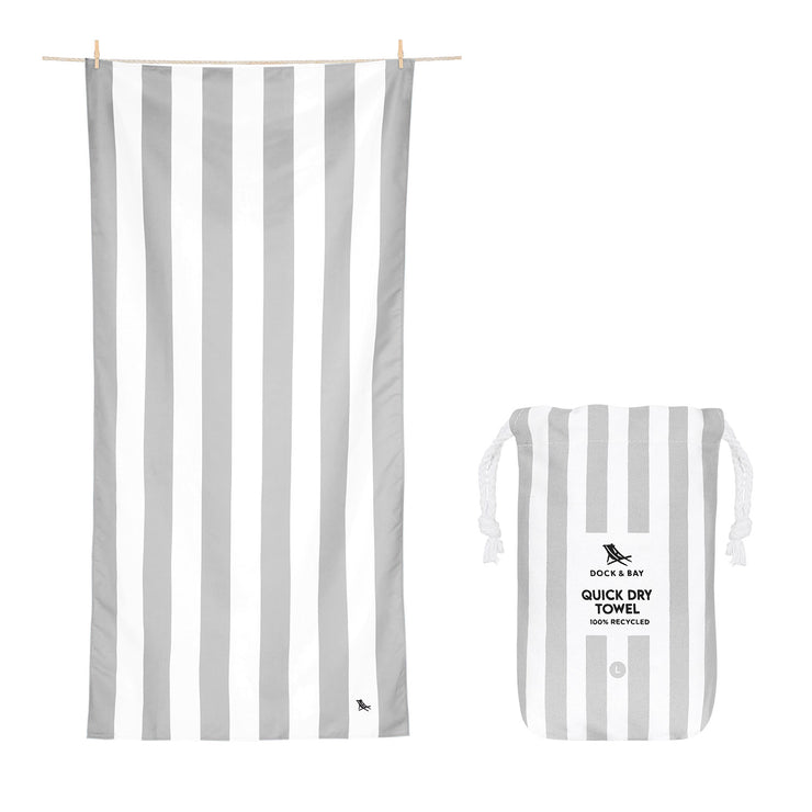 Dock & Bay Kids Beach Towel - Goa Grey